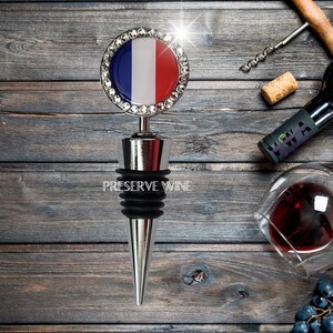 BLING PANAMA FLAG | Wine Bottle Stopper-Wine Lovers Gift-Birthday Gifts-Holiday Gifts-A Must Have-Buy Now Unique Wine Accessories