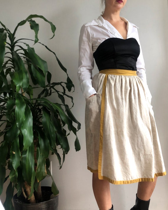 Vintage 80s Escada Wrap Skirt, Gingerbread Girl A… - image 6