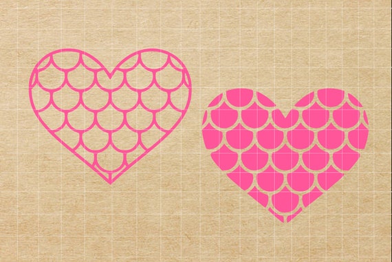 Download Mermaid Svg Heart Svg Sea Shell Svg Mermaid Heart Svg Etsy