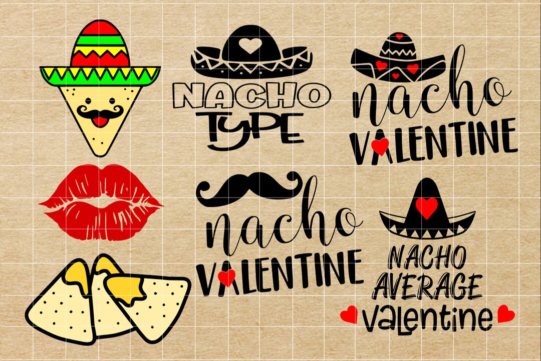 Nacho Valentine SVG, Nacho Type SVG, Valentine SVG, Nachos Svg