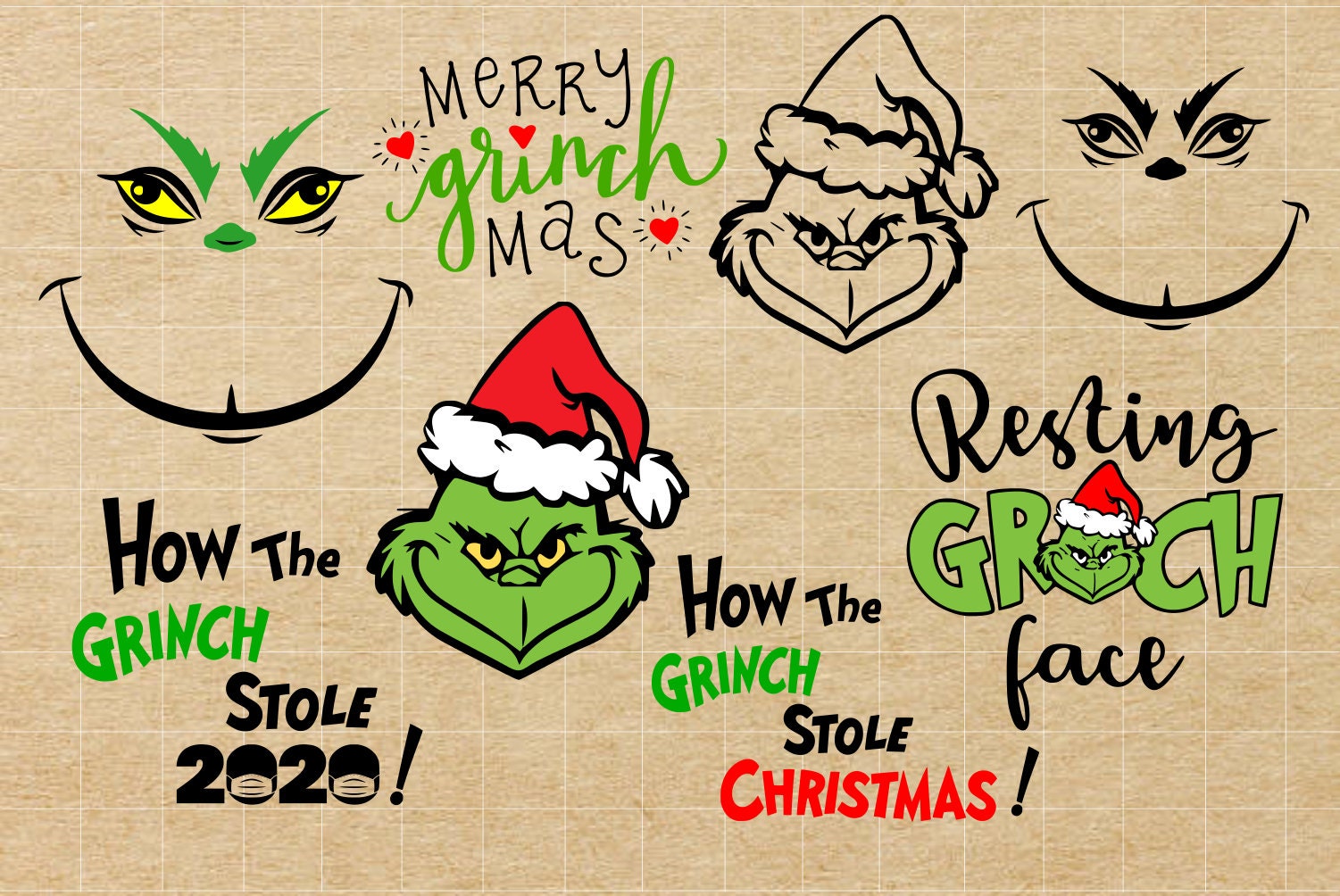 Grinch Christmas SVG Christmas SVG How the Grinch Stole | Etsy