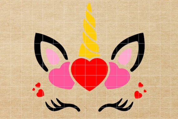 Download Valentine Unicorn Svg Unicorn Svg Valentines Day Svg Etsy