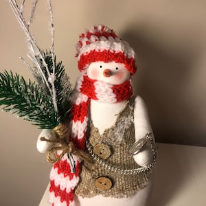 Handmade snowmen, snowmen decor, holiday ornament, christmas ornament, winter decor