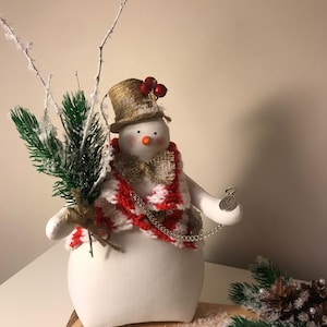 Handmade snowmen, snowmen decor, holiday ornament, christmas ornament, winter decor