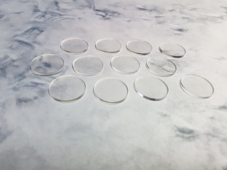 SW Legion Compatible Clear Bases Set of 12 image 1