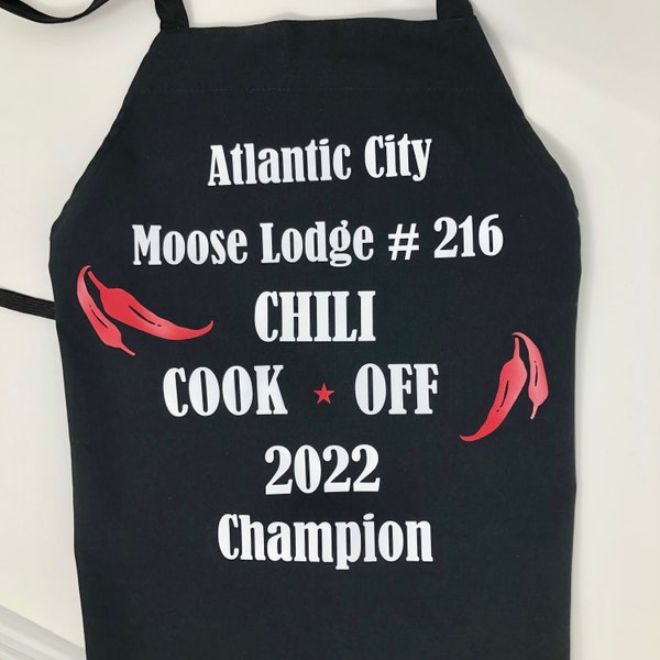 Chili Cook Off Apron, Personalized Aprons, Competition Apron, Cook Off Apron, Cook Off Gift, Create your Own Cook Off, Chili Cook Off, Apron