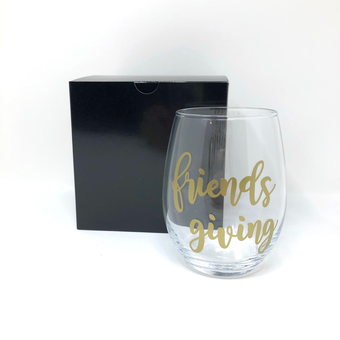Friendsgiving Wine Glasses, Wine Glasses, Friends Table Decoration
