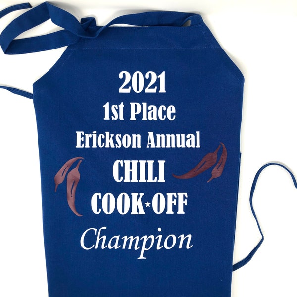 Chili Cook Off Apron, Competition Apron Gift, Cook Off Apron, Cook Off Gift, Create your Own Cook Off, Personalized Apron, Kitchen, Gifts