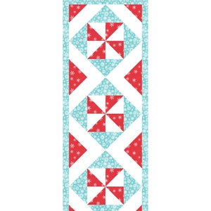 Peppermint Twist Table Runner PDF Quilt Pattern
