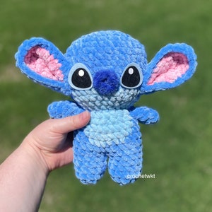 Stitch Plushie, Stitch stuff for your room, Stitch gift for girl, stitch stuffed animal, handmade stuffed animal, 8 in, Lilo and Stitch