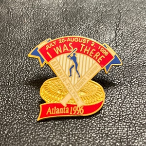 Atlanta Braves Vintage Pin ~ 1996 ~ I WAS THERE ~ Major League Baseball ~ MLB ~ Stadium Cross Bats