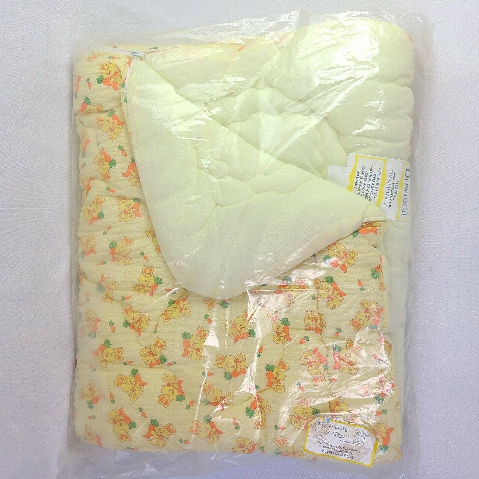 Baby Sleeping Bag Quiltex Zip A Quilt Vintage Downlon Bunny Etsy UK