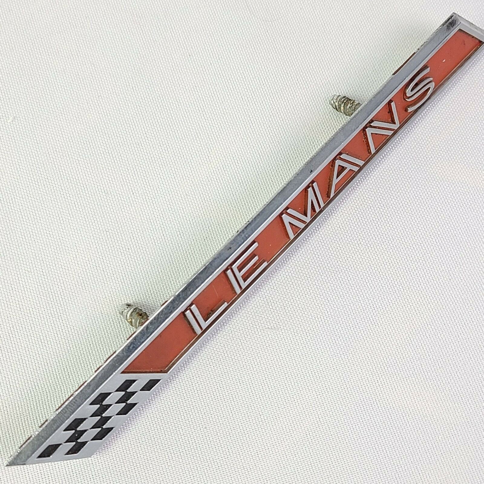 Vintage Pontiac Le Mans Emblem Metal Original Checker Red | Etsy