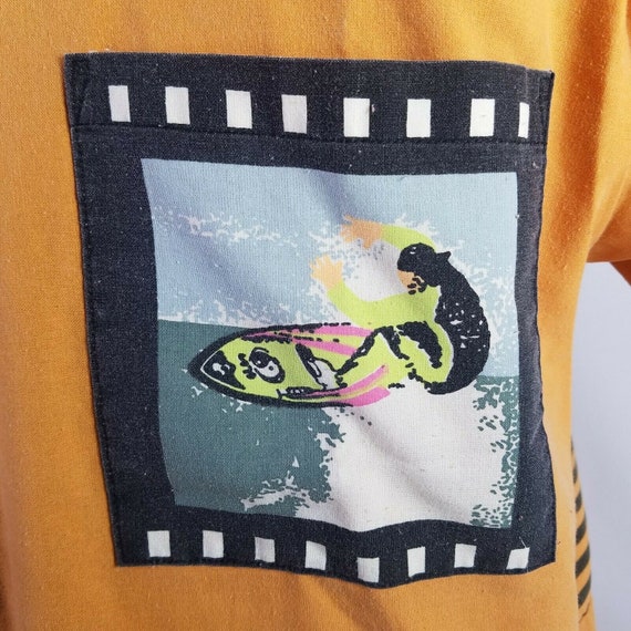 Pullover Surfer Shirt Unclaimed Italian Design Me… - image 2