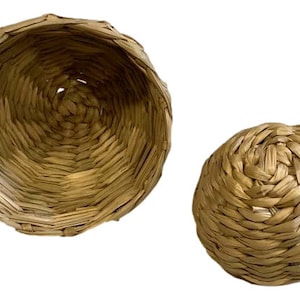 Tight Weave Seagrass Bowl - Medium - 3.75&quot; - 3pc