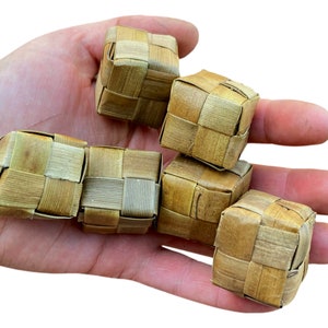 Dark Palm Cubes - 1" x 1" - 24pc