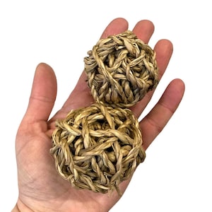 Handmade Seagrass Ball - 3&quot; - 2pc