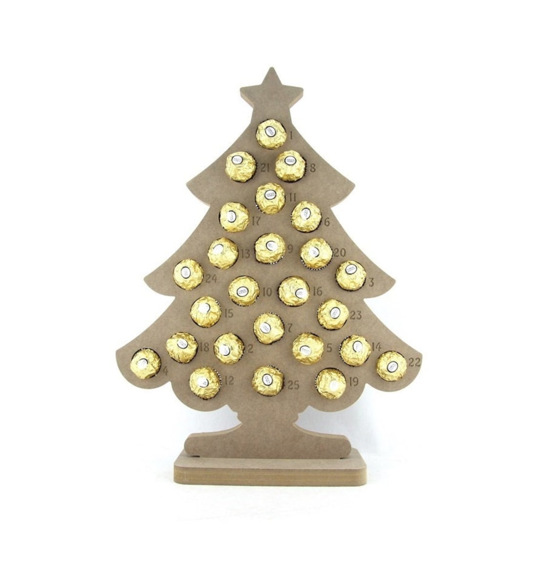 Ferrero Rocher Advent Calendar chocolate Not Included Wooden Etsy Canada