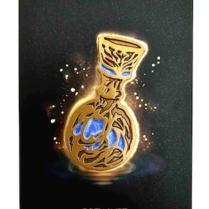 Flask of Cerulean Tears Enamel Pin