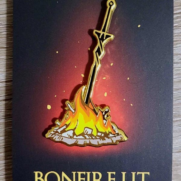 Bonfire Lit harde emaille pin Dark Souls