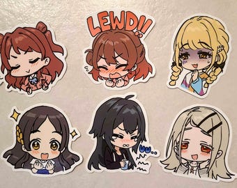 Pegatinas de vinilo de Gakumas