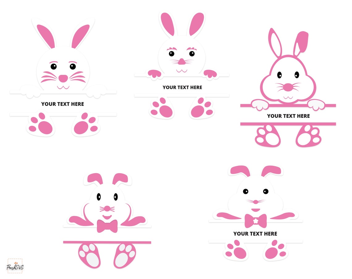 Bunny Split SVG Bunny Split Bundle SVG Bunny Split - Etsy