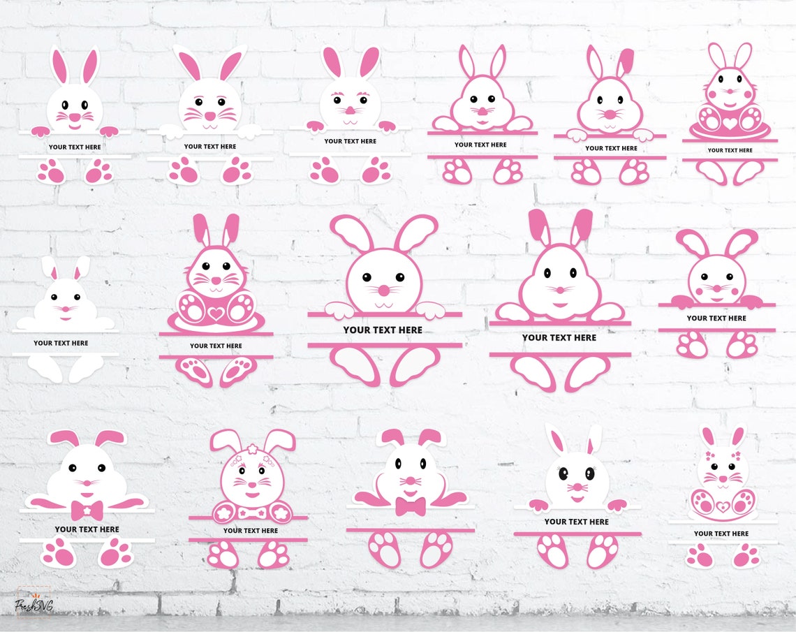 Bunny Split SVG Bunny Split Bundle SVG Bunny Split - Etsy