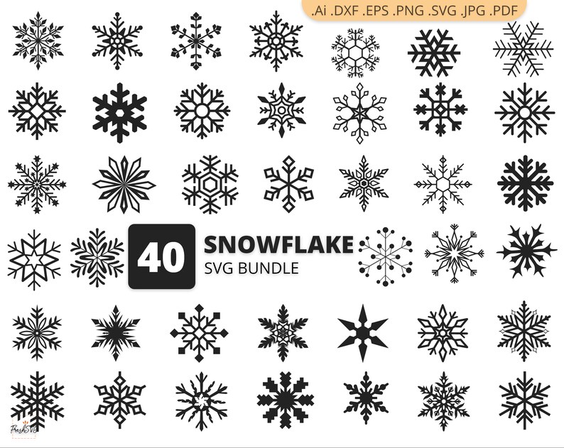 Download Snowflake SVG Christmas SVG Snowflake Bundle SVG Snowflake ...