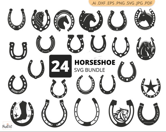 Download Horseshoe Svg Horseshoe Bundle Svg Horseshoe Silhouette Etsy
