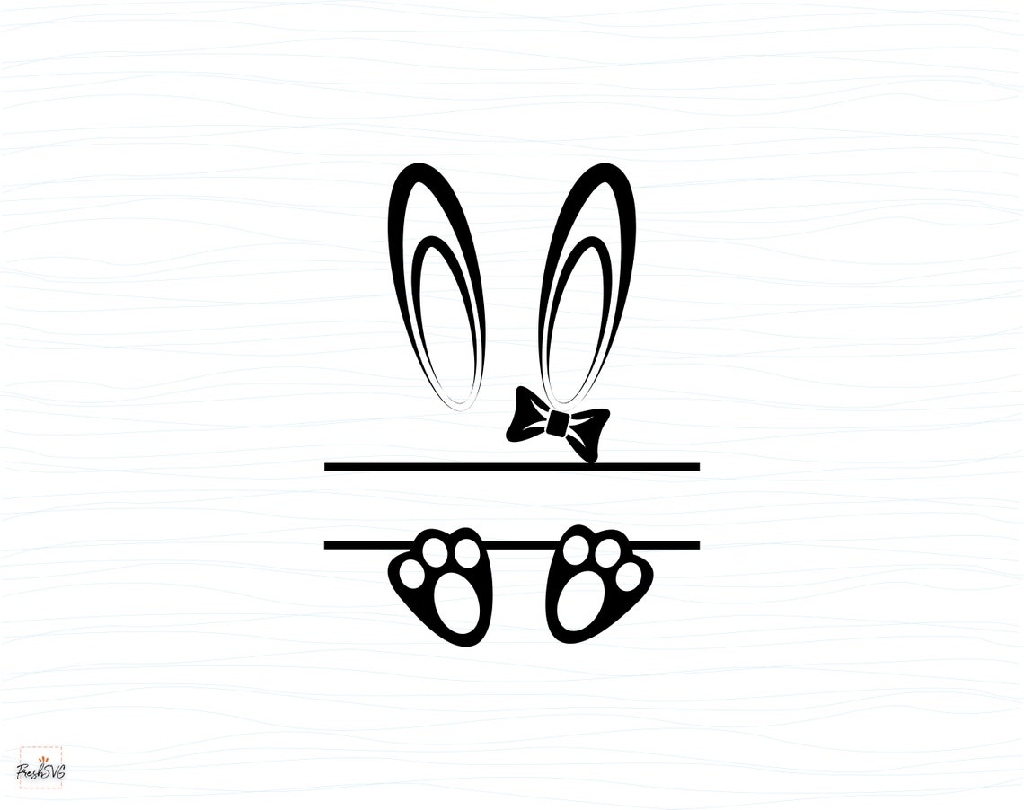 Bunny Name Frame SVG Bunny Name Frame Bundle SVG Bunny Name Etsy