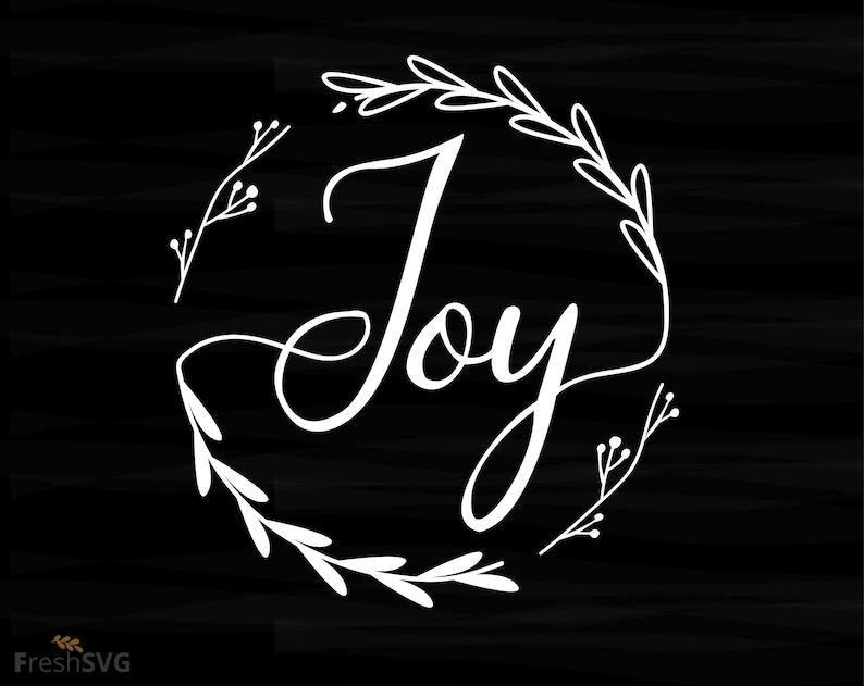 Download Joy Christmas Joy wreath svg joy DXF cut file svg cut ...