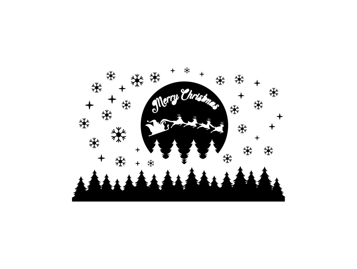 Winter Scene SVG Christmas Scene Svg Winter Scene Bundle - Etsy