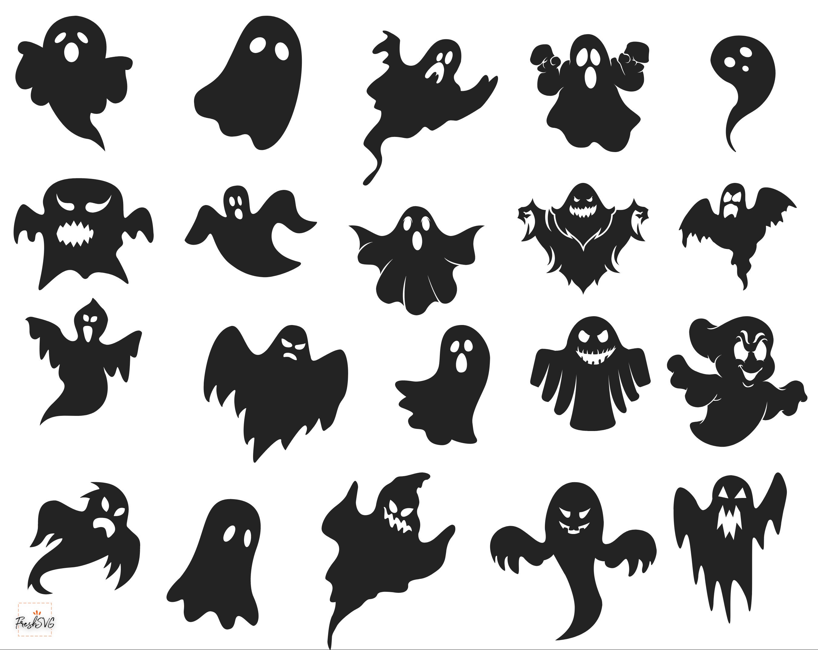 Halloween Ghost SVG Ghost Face Svg Halloween Ghost Bundle - Etsy Hong Kong