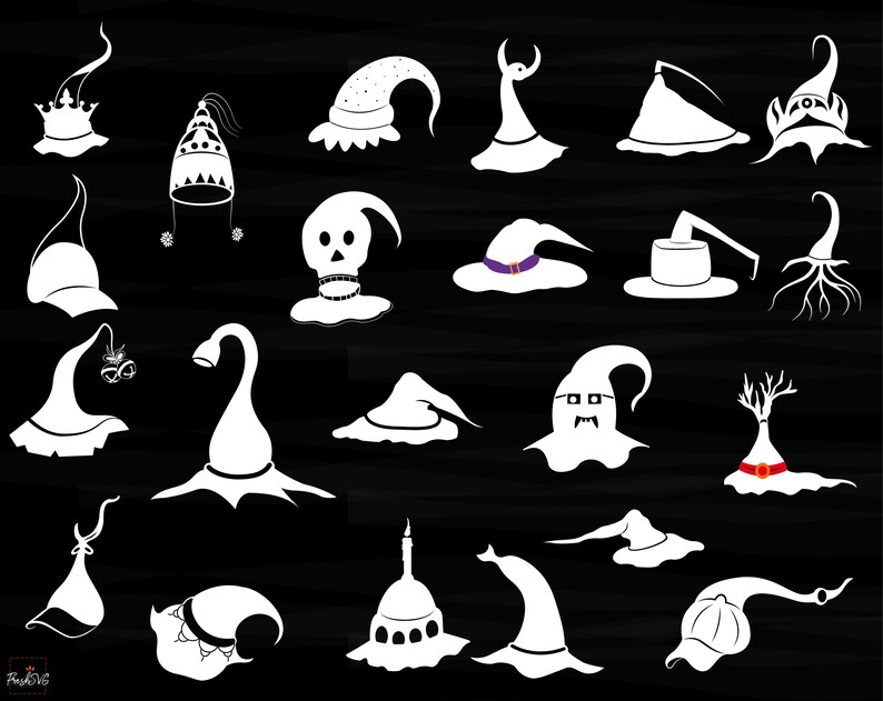 Download Witch Hat SVG Witch Hat Bundle SVG Witch Hat Silhouette | Etsy
