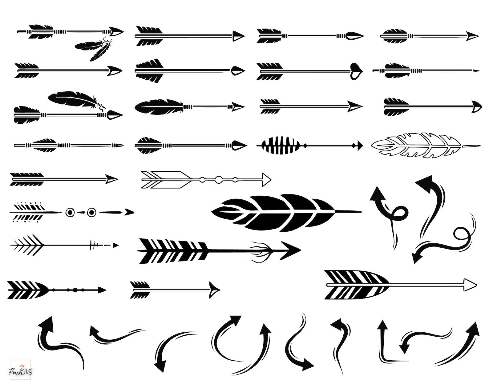 Flecha SVG Flecha Bundle SVG Flecha Silueta Flecha Clipart - Etsy España