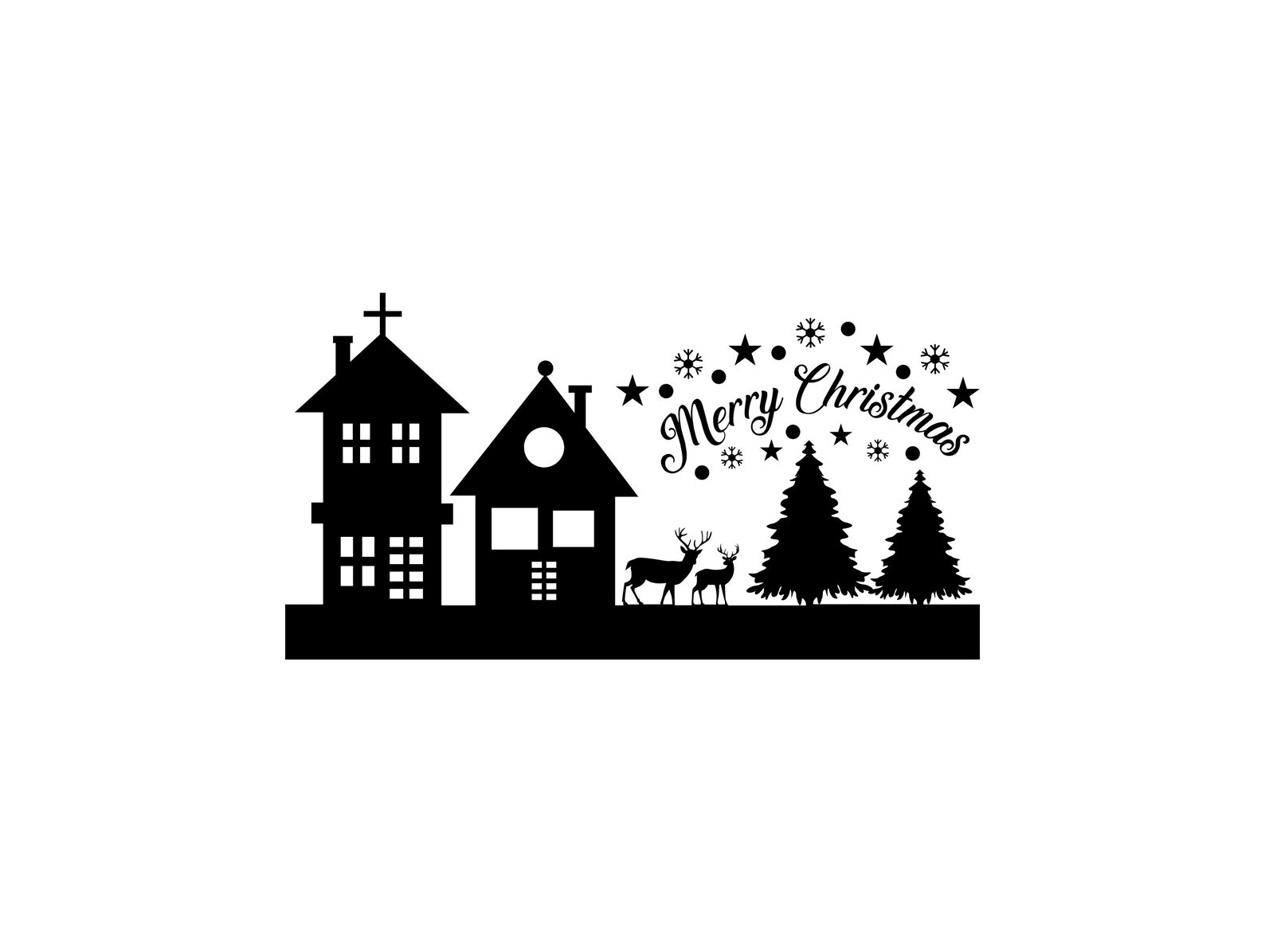 Winter Scene SVG Christmas Scene Svg Winter Scene Bundle - Etsy