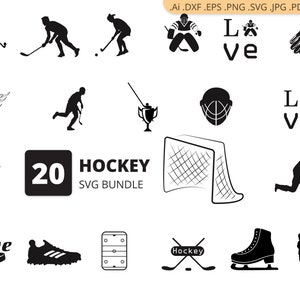 Download Hockey SVG Hockey Bundle SVG Hockey Silhouette Hockey | Etsy