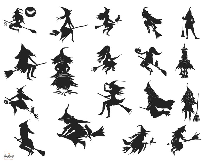 Download Halloween Witches Clipart Cricut Svg File Witch Svg Silhouette Digital File Halloween Witches Svg Halloween Witches Bundle Svg Image Transfers Craft Supplies Tools Tomtherapy Co Il