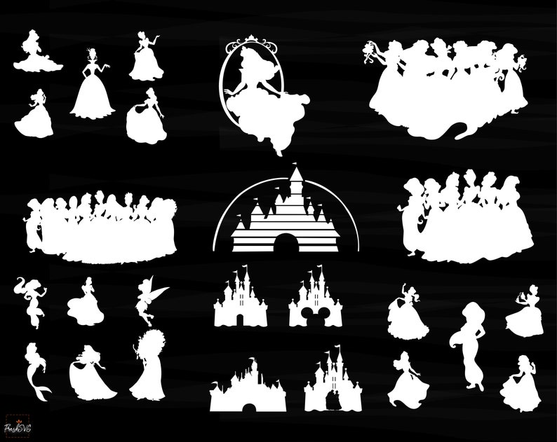 Download Disney Princess SVG Disney Princess Bundle SVG Disney | Etsy