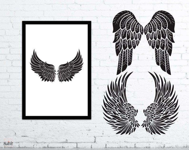Download Layered Angel Wings Svg Project - Layered SVG Cut File