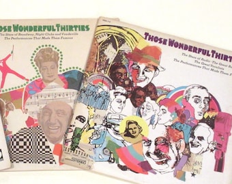 1930s songs vinyl Those Wonderful Thirties choice of 2 record sets various highlights of Broadway, vaudeville radio big bands, or Hollywood