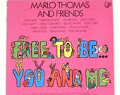 Free to Be You and Me vinyl 1970s TV special soundtrack with booklet, Marlo Thomas, Alan Alda, Carol Channing, Mel Brooks, Robert Morse