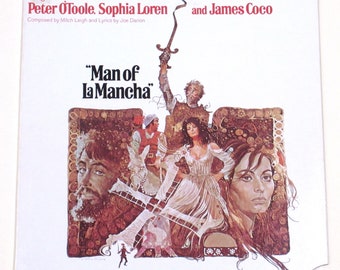 Man of La Mancha vinyl choice movie or Broadway cast, or kids LP with Richard Kiley, or studio album Jim Nabors Marilyn Horne Madeline Kahn