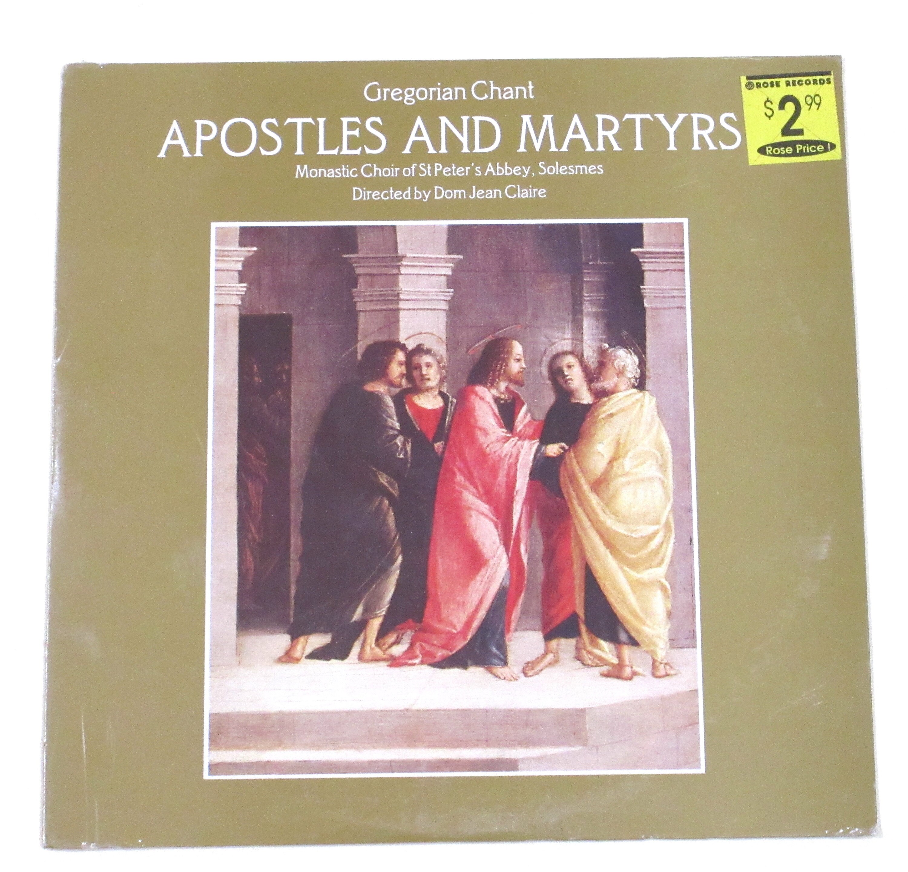 Gregorian Chant Vinyl Christmas St Peter's Abbey Monks