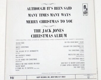 Christmas Song Jack Jones Christmas Jack Jones Vinyl Hits Or