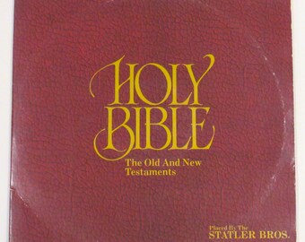 Holy Bible vinyl Statler Brothers Old or New Testament, or 2 record set with both, 1975 scripture songs Eve Noah Samson David Apostles Jesus
