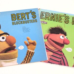 Sesame Street vinyl Big Bird Sings, Bert's Blockbusters, Ernie's Hits, your choice of 1970s records PBS kids TV series Muppet favorites