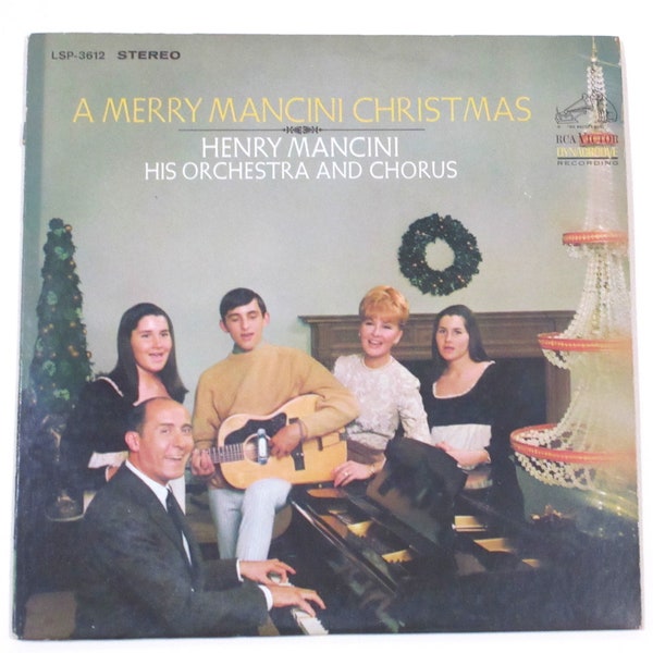 Mancini Christmas vinyl 1960s A Merry Mancini Christmas from Grammy Oscar winning composer conductor Henry classy holiday orchestra chorus