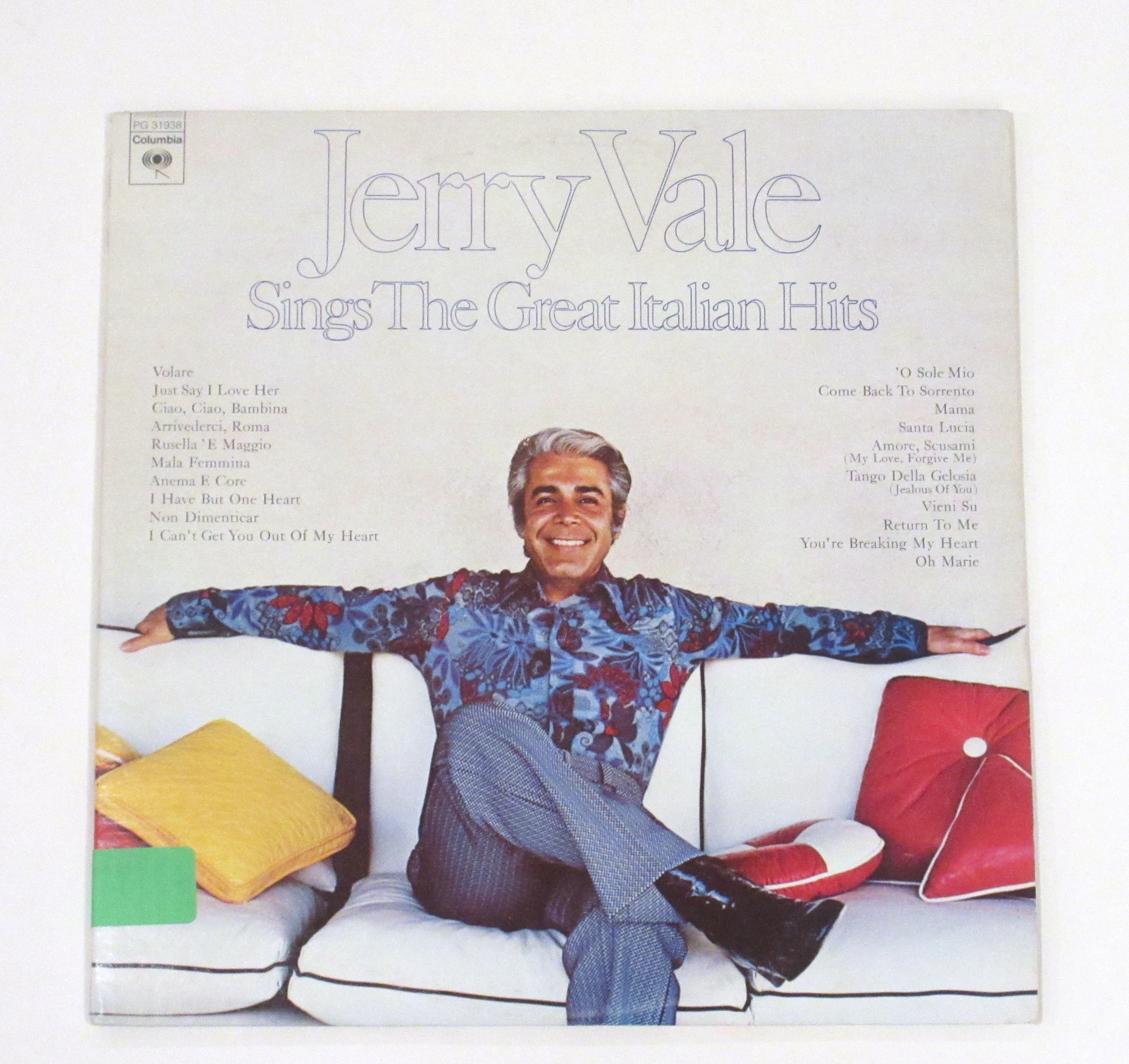 Jerry Vale Italian songs vinyl 2 record set Jerry Vale Sings