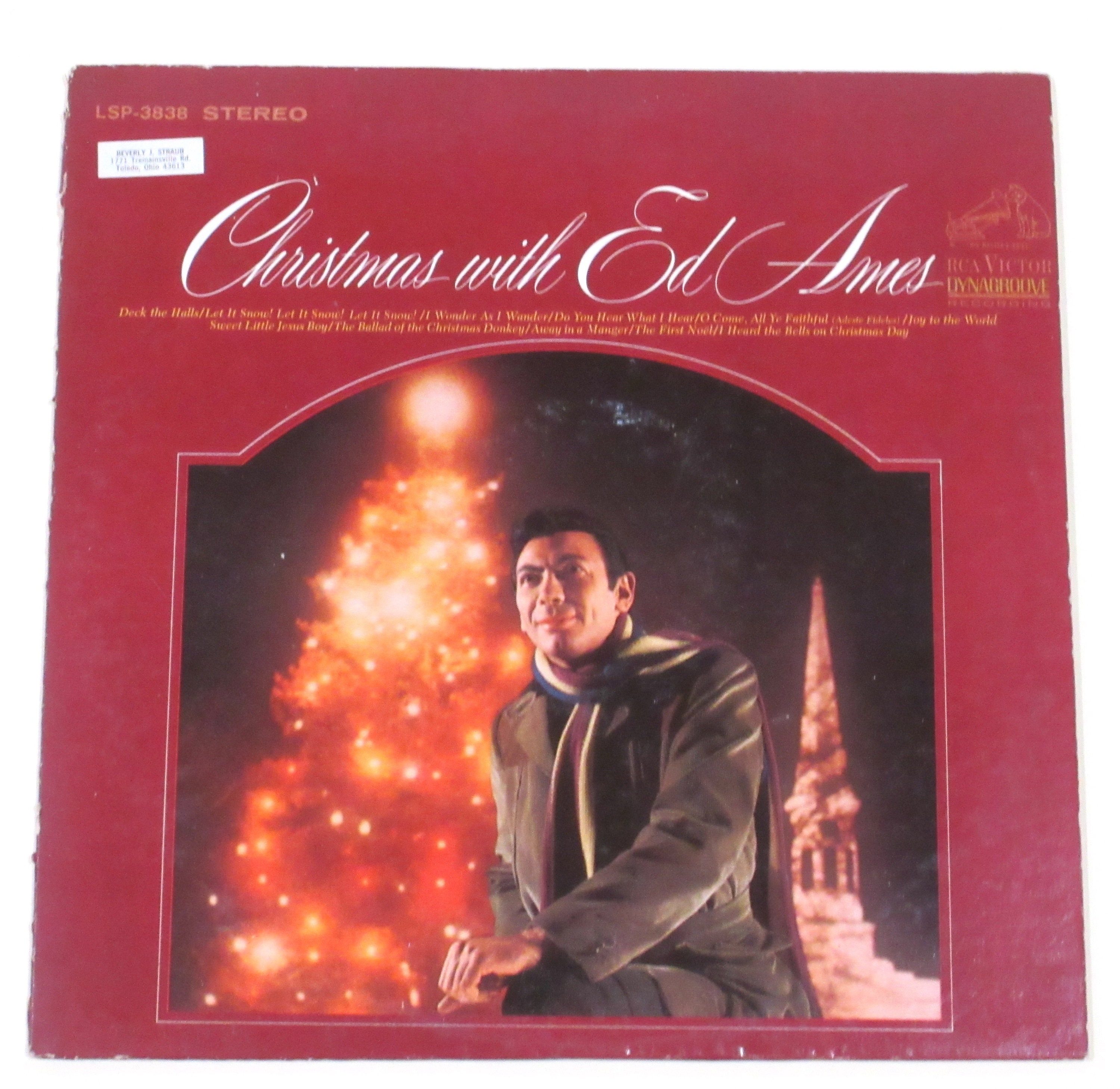 Ed Ames Christmas Vinyl Choice Warmest Time of Year, Christmas With Ed Ames  or Do You Hear Reissue, 1960s Daniel Boone Tomahawk Throw - Etsy, image size:3000x2916